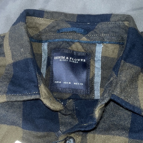 Denim & Flower flannel - Picture 2 of 4